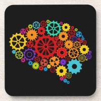 Brain Gears Cork Onderzetter