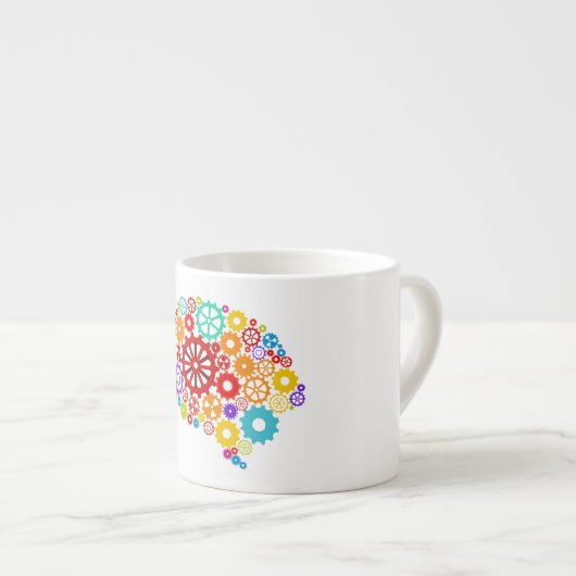 Brain Gears Espresso Mok (Voorkant rechts)