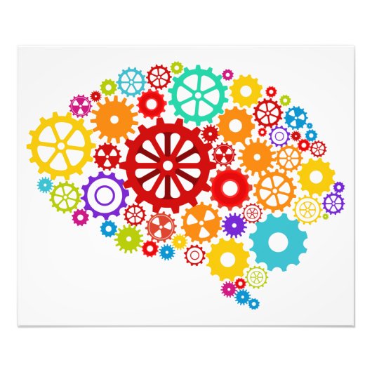Brain Gears Foto afdrukken (Voorkant)