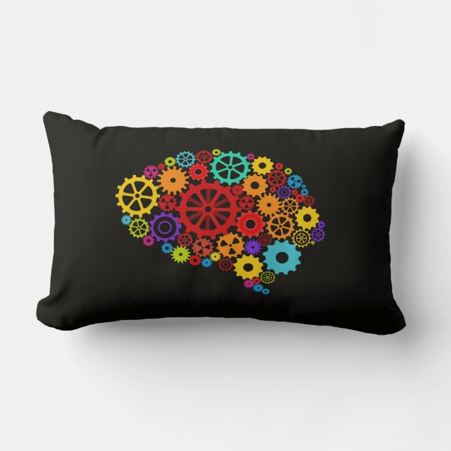 Brain Gears Pillow Kussen (Voorkant)
