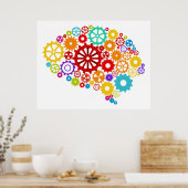 Brain Gears Poster (Keuken)