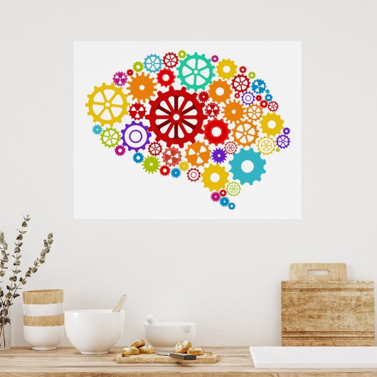 Brain Gears Poster (Keuken)
