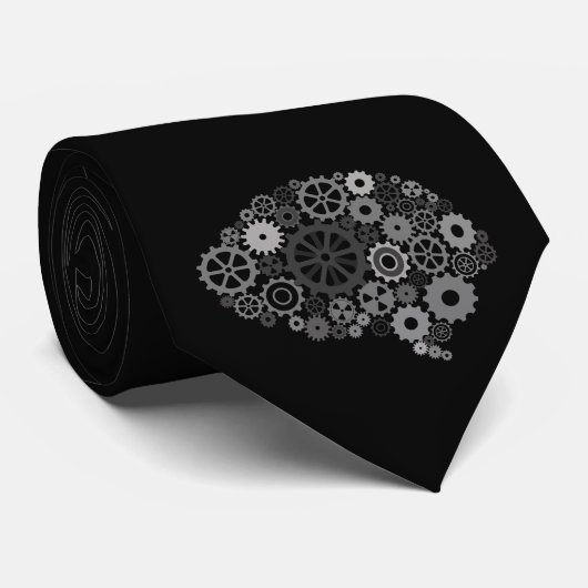 Brain Gears Stropdas (Opgerold)