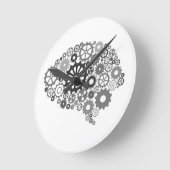 Brain Gears Wall Clock Ronde Klok (Hoek)