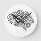 Brain Gears Wall Clock Ronde Klok (Voorkant)