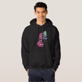 Brain Gramophone Mental Illness Depressie Hoodie (Voorkant volledig)