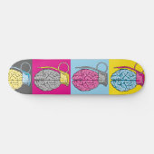 Brain Grenade Pop Art Persoonlijk Skateboard (Horizontaal)