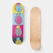 Brain Grenade Pop Art Persoonlijk Skateboard (Voorkant)