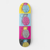 Brain Grenade Pop Art Persoonlijk Skateboard (Voorkant)