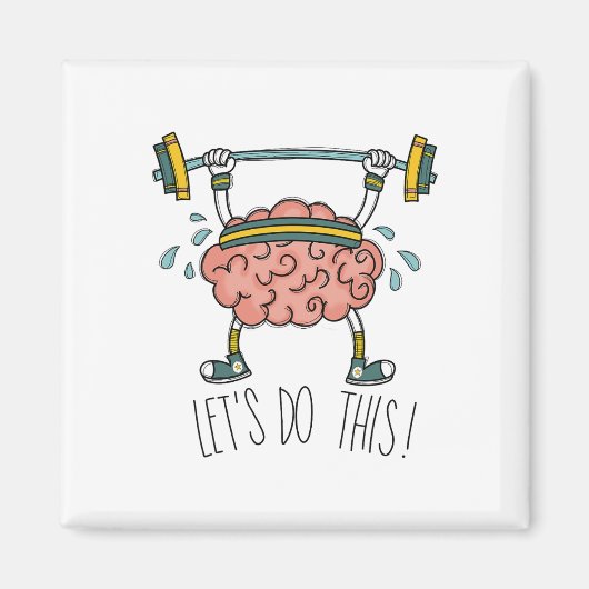 Brain Gym Brain Leren Brain Docent Laten we dat do Magneet (Voorkant)