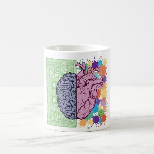 Brain hart balans emotie koffiemok (Center)
