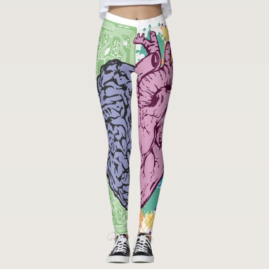 Brain hart balans emotie leggings (Voorkant)
