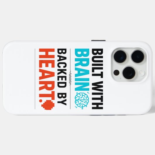 Brain & Heart iPhone Hoesje (Achterkant (horizontaal))