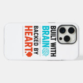 Brain & Heart iPhone Hoesje 15 Pro Max Case (Achterkant horizontaal)