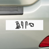 Brain Hieroglyphics Bumpersticker (Op auto)