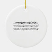 Brain Hieroglyphics Keramisch Ornament (Achterkant)