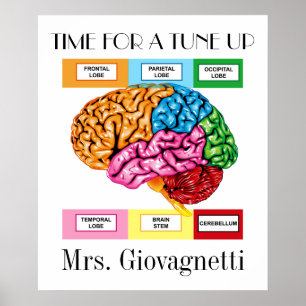 Brain Humor Teacher Poster