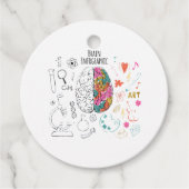 Brain Infographic Bedankjes Labels (Voorkant)