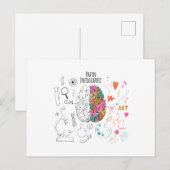 Brain Infographic Briefkaart (Voorkant / Achterkant)