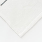 Brain Infographic Fleece Deken (Hoek)