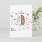 Brain Infographic Kaart (Staand voorkant)