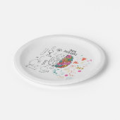 Brain Infographic Papieren Bordje (Gekanteld)