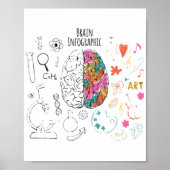 Brain Infographic Poster (Voorkant)