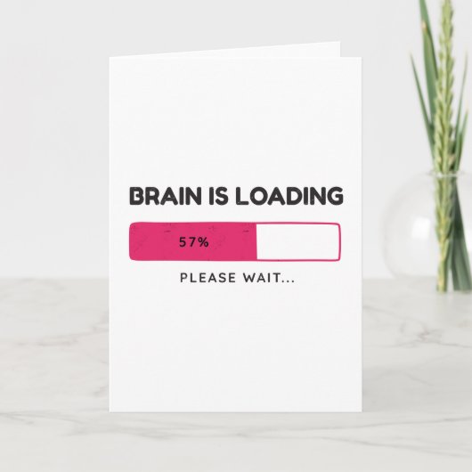 Brain is loading, please wait kaart (Voorkant)