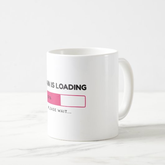 Brain is loading, please wait koffiemok (Voorkant rechts)