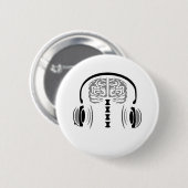 Brain Jam (Grijze materie) Ronde Button 5,7 Cm (Voorkant /achterkant)