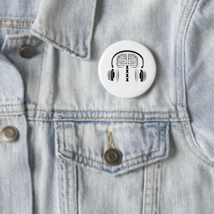 Brain Jam (Grijze materie) Ronde Button 5,7 Cm