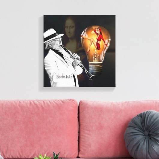 Brain Jazz Canvas Afdruk (Insitu (Woonkamer))