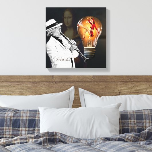 Brain Jazz Canvas Afdruk (Insitu (Slaapkamer))