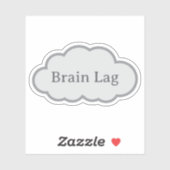 Brain Lag - Herkenbare Cloud Sticker (Vel)