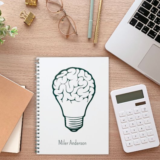 Brain Lamp - Creatief denkschrift - Mapping  Notitieboek