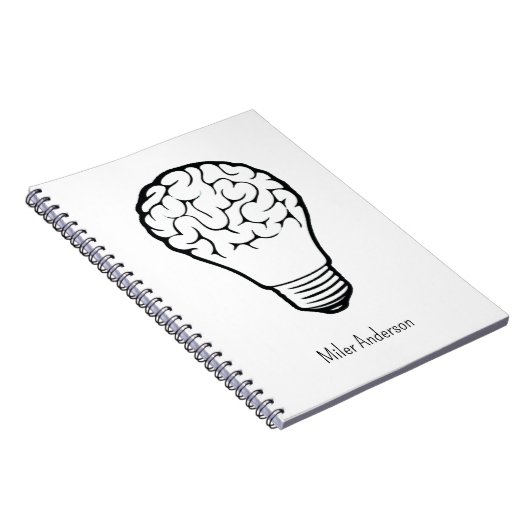 Brain Lamp - Creatief denkschrift - Mapping Notitieboek (Rechterzijde)