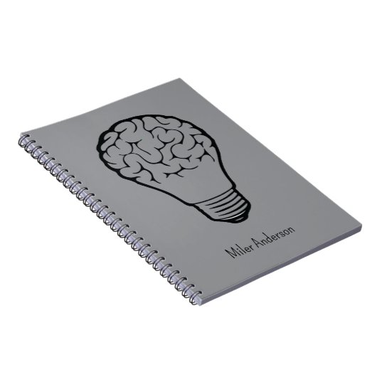 Brain Lamp - Creative Thinking Notebook- Mapping  Notitieboek (Rechterzijde)