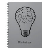 Brain Lamp - Creative Thinking Notebook- Mapping  Notitieboek (Voorkant)