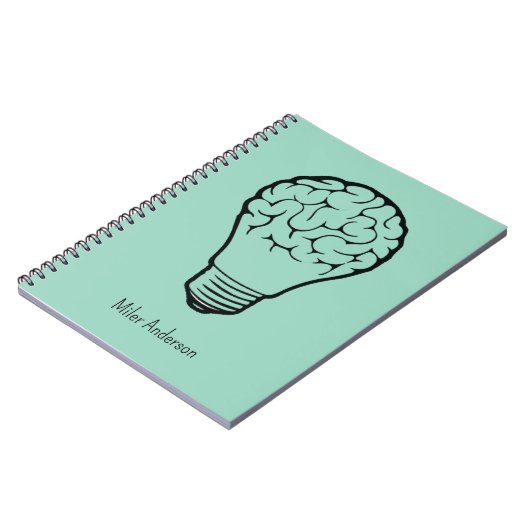Brain Lamp - Creative Thinking Notebook- Mapping  Notitieboek (Linkerzijde)