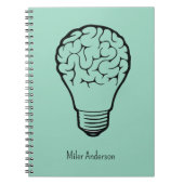 Brain Lamp - Creative Thinking Notebook- Mapping  Notitieboek (Voorkant)