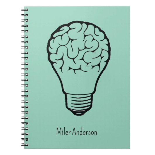 Brain Lamp - Creative Thinking Notebook- Mapping  Notitieboek (Voorkant)