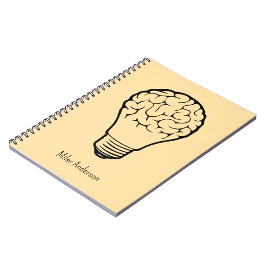 Brain Lamp - Creative Thinking Notebook- Mapping  Notitieboek (Linkerzijde)