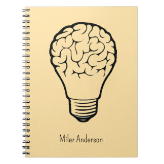 Brain Lamp - Creative Thinking Notebook- Mapping  Notitieboek
