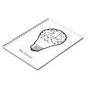 Brain Lamp - Creative Thinking Notebook- Mapping  Notitieboek (Linkerzijde)