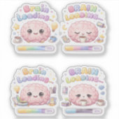 Brain Loading Creative Custom-Cut Vinyl Sticker (Voorkant)