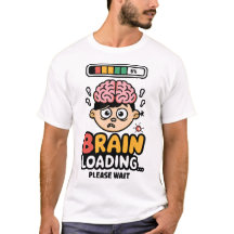 Brain Loading Funny Cartoon Design