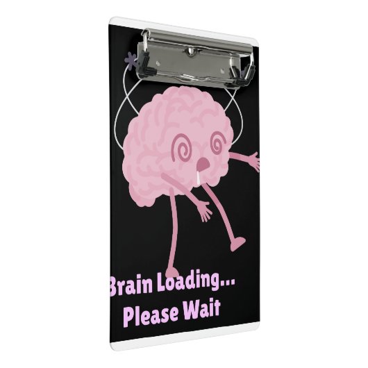 Brain Loading… Please Wait beroemd gemaakt door Fu Mini Klembord (Schuin)