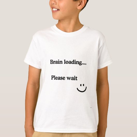 Brain Loading Please Wait - Funny Boys 'T-Shirt T-shirt (Voorkant)