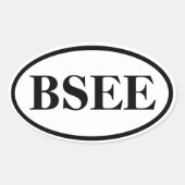 Brain Marathon - Style I () Ovale Sticker (Voorkant)