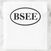 Brain Marathon - Style I () Ovale Sticker (Tas)